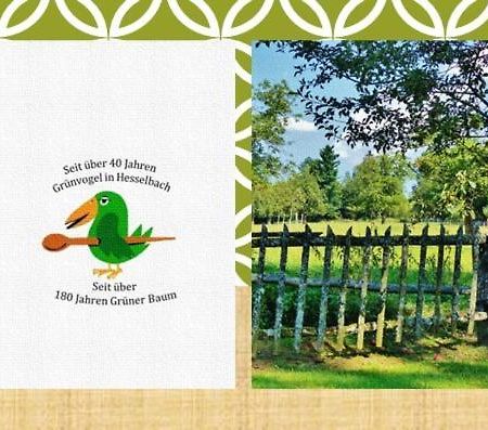 Gruenvogels Landgasthof Zum Gruenen Baum Oberzent Exterior foto